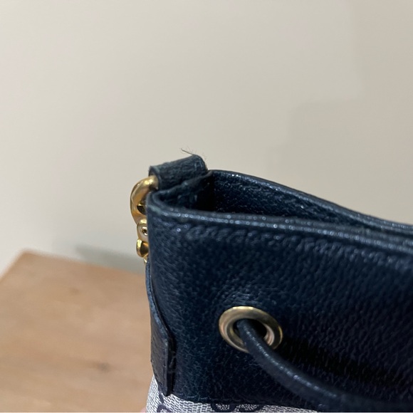 Rare Authentic Gucci Supreme Monogram Women’s Bucket Drawstring Vintage Bag - Picture 13 of 14